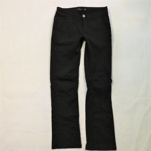 Prana Halle pants 2 Convertible roll up Capri Hiking bootcut Black Pockets women